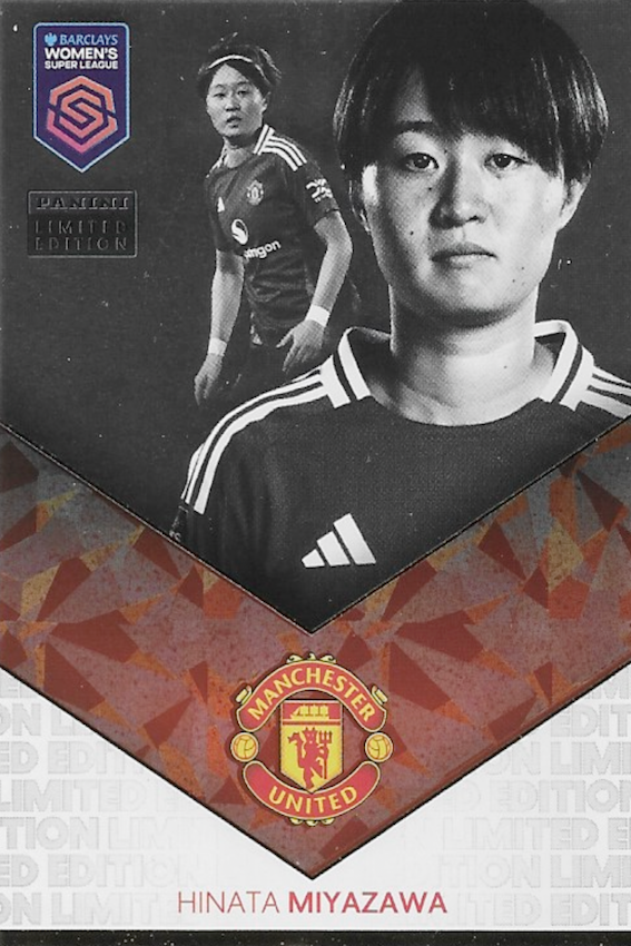 HINATA MIYAZAWA Limited Edition Card - Panini Adrenalyn XL 2025 Women's Super League (WSL) Manchester United