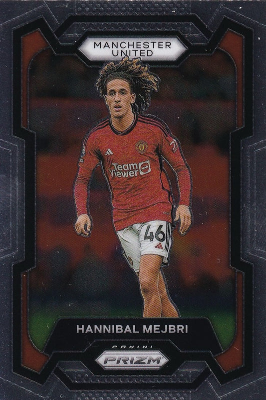 Hannibal Mejbri Base Card #46 - Panini Prizm Premier League 23-24 (Manchester United)
