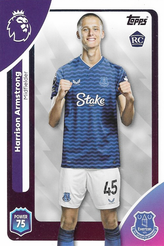 Harrison Armstrong Rookie Card #136 - Topps Premier League 2025/26 (Everton)
