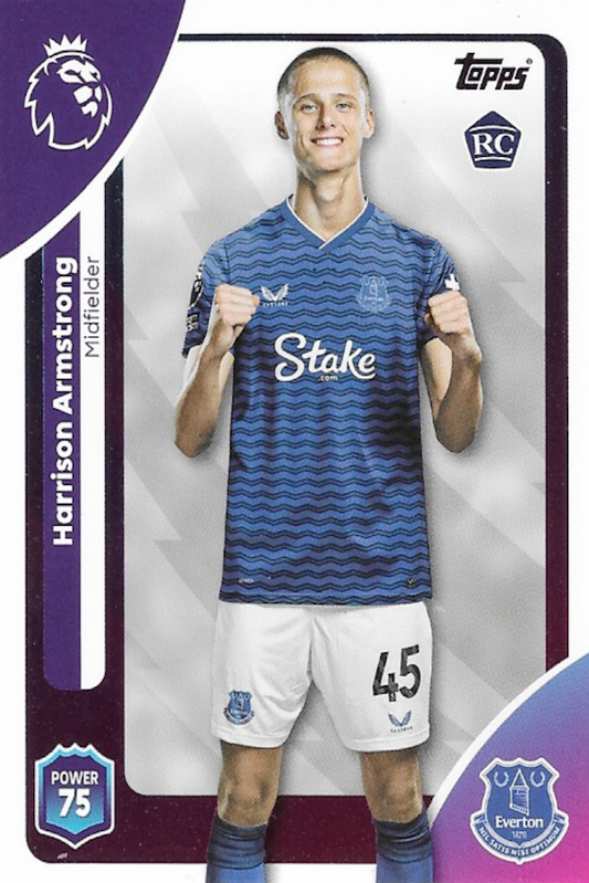Harrison Armstrong Rookie Card #136 - Topps Premier League 2025/26 (Everton)