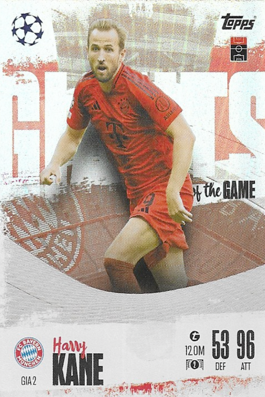 Harry Kane Giants of the Game Card #GIA2 - Topps MATCH ATTAX EXTRA 2024/2025 (24/25) - Bayern Munich