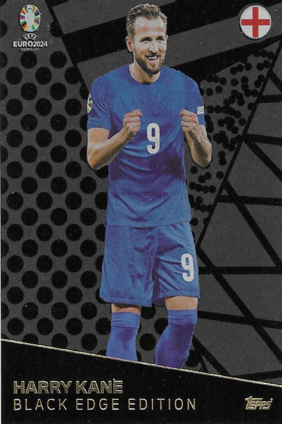 Harry Kane Black Edge Edition Card - Topps Match Attax Euro 2024 BE3 ...