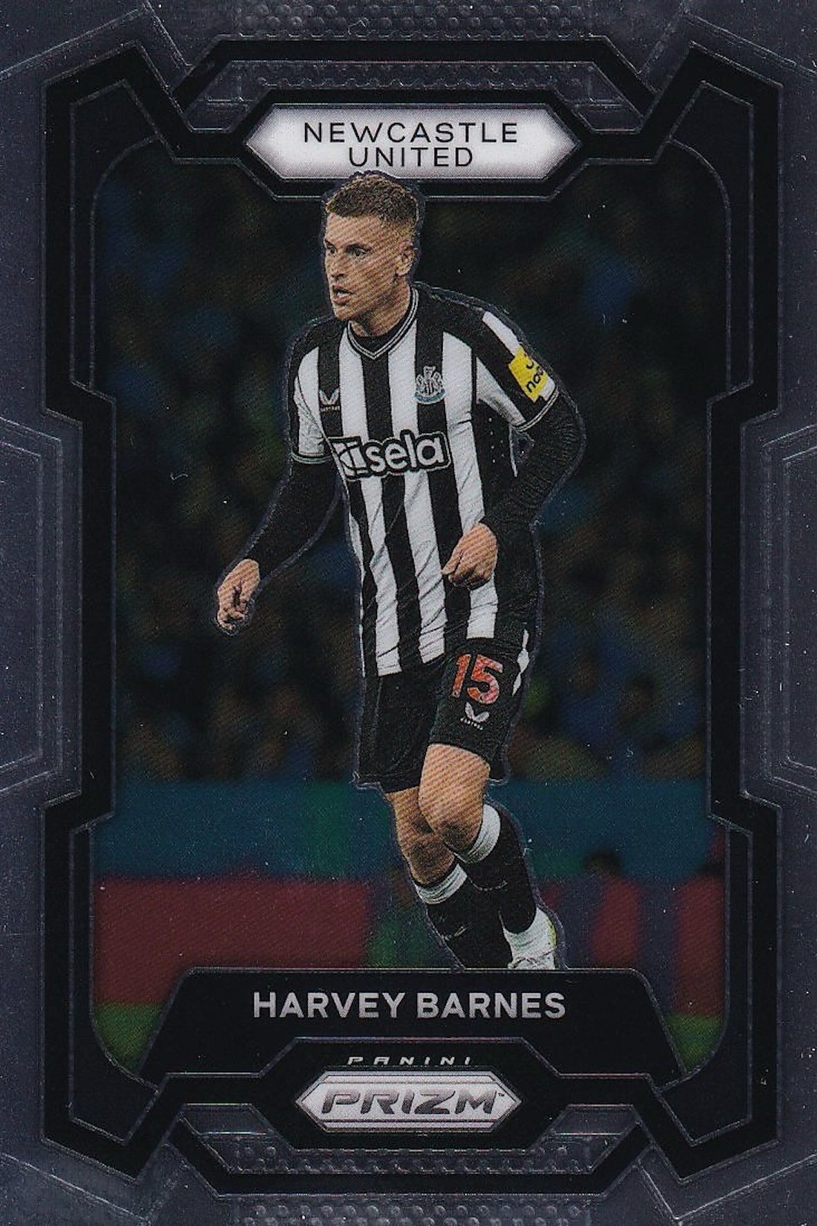 Harvey Barnes Base Card #63 - Panini Prizm Premier League 23-24 (Newcastle United)