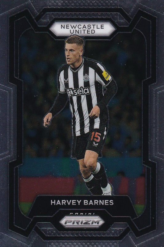 Harvey Barnes Base Card #63 - Panini Prizm Premier League 23-24 (Newcastle United)