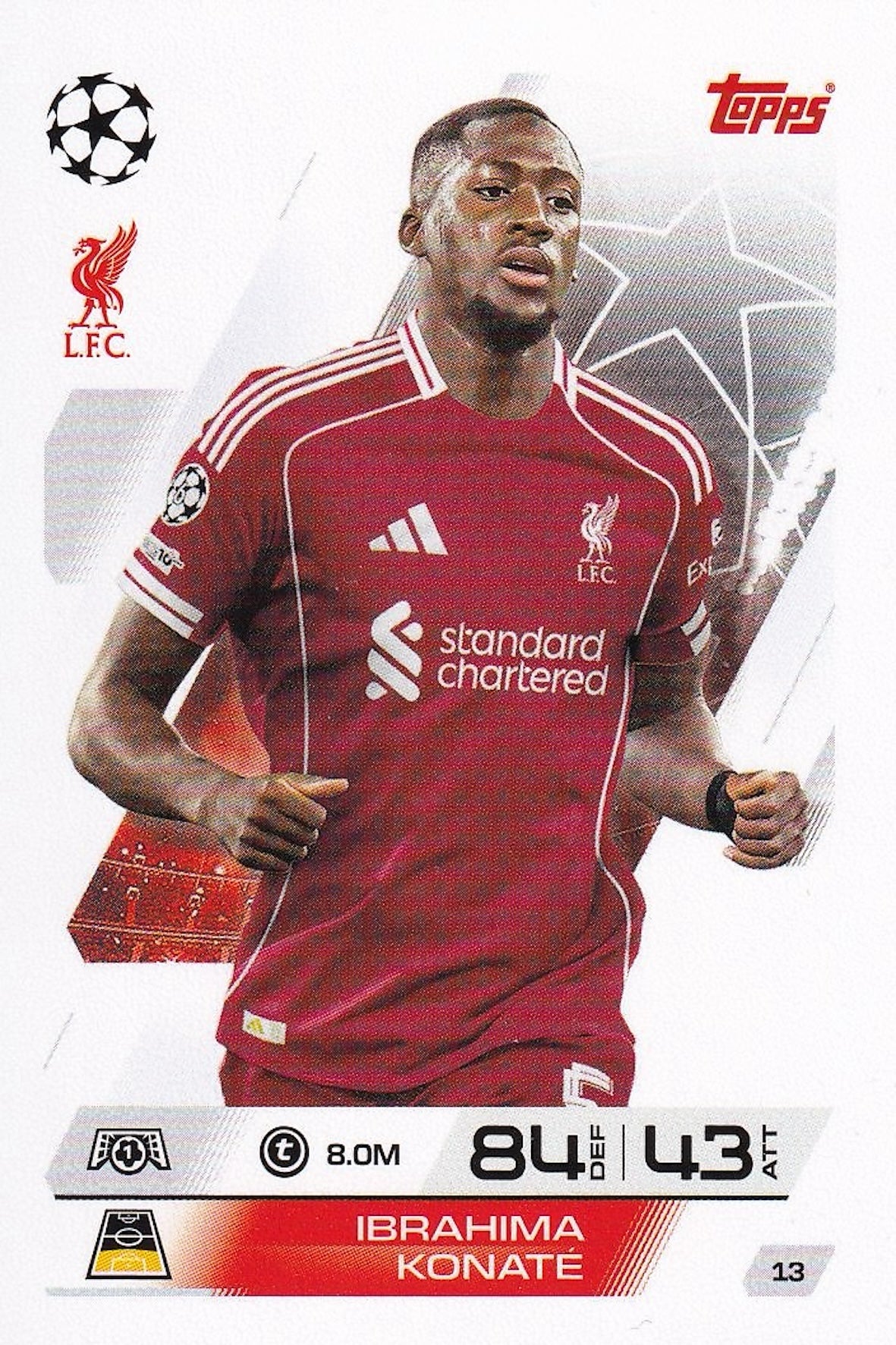 Ibrahima Konaté Base Card #13 - Topps Match Attax 25/26 (2025/2026) Liverpool