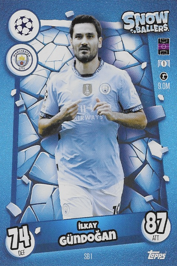 Ilkay Gundogan Snow Ballers Card SB1 - Topps Match Attax 2024/2025