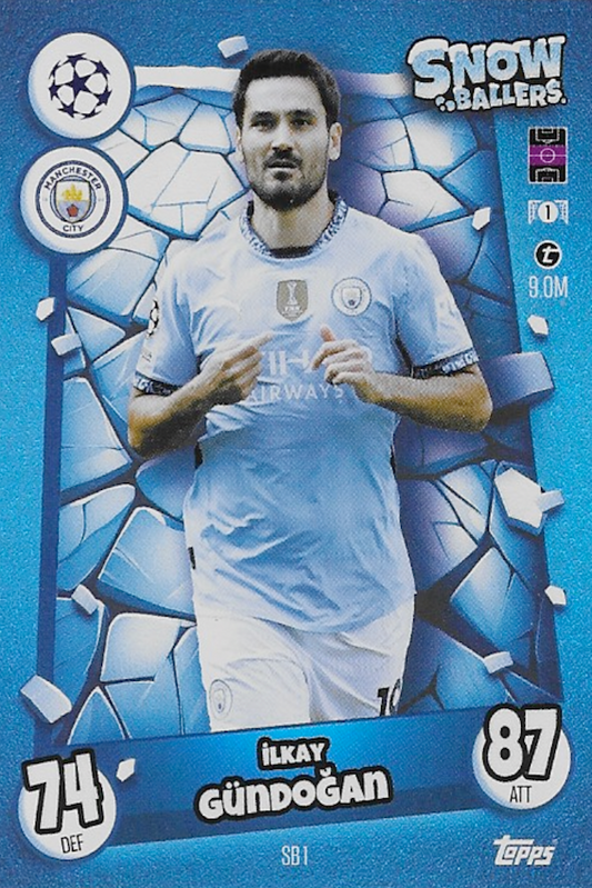 Ilkay Gundogan Snow Ballers Card SB1 - Topps Match Attax 2024/2025