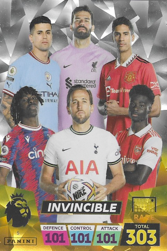 Invincible Card Number #5 - Panini Adrenalyn XL 2023 Premier League