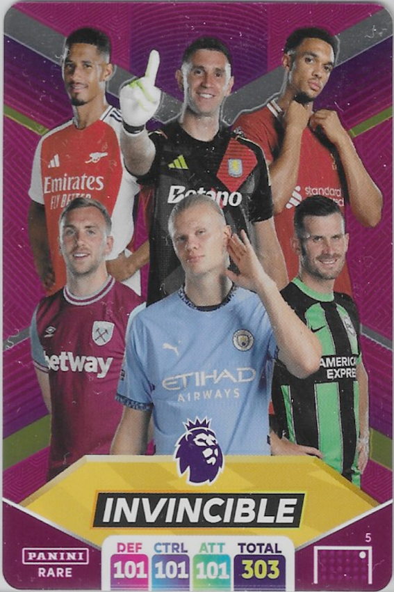 Invincible PLASMA Football Card 2025 - Panini Adrenalyn XL Premier League No 5