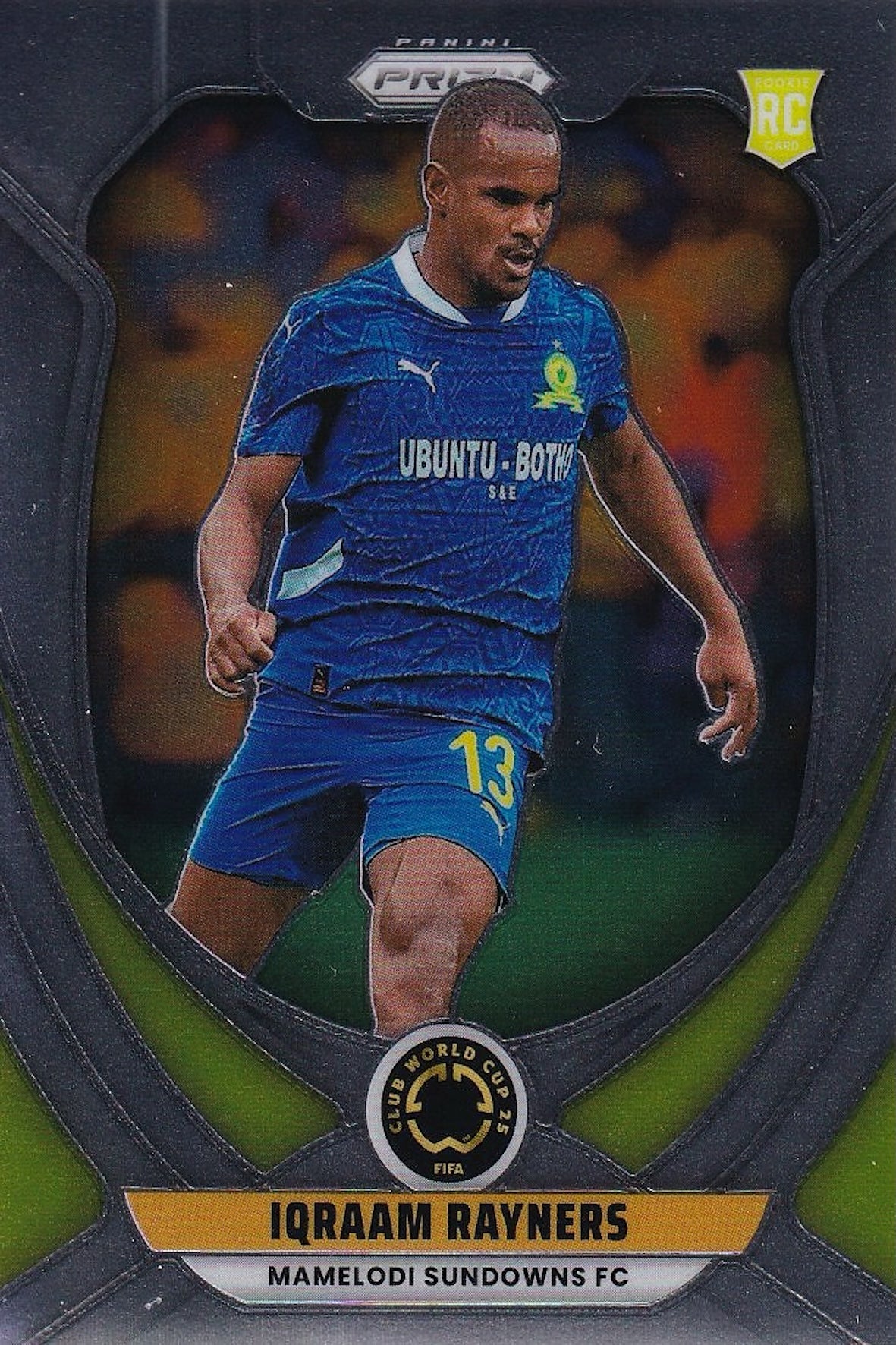 Iqraam Rayners Rookie (RC) Base Card #128 - Panini Prizm FIFA Club World Cup 25 (2025) - Mamelodi Sundowns F.C.