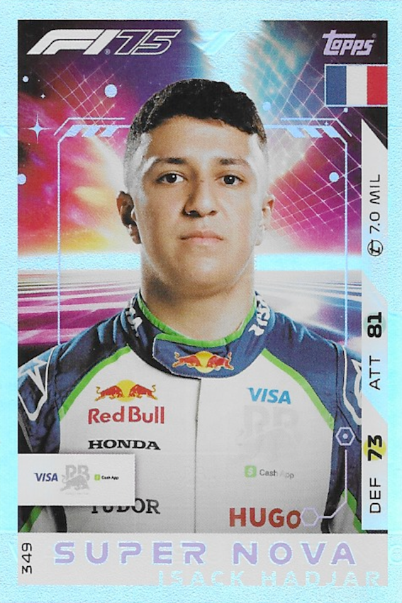 Isack Hadjar SUPER NOVA Card #343 - Topps Turbo Attax 2025 F1 (FORMULA ONE)