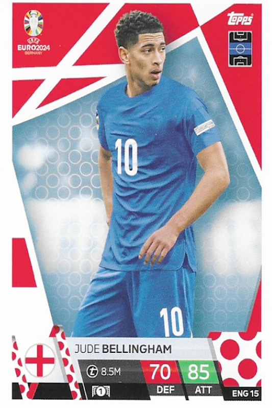 Jude Bellingham Base Card - Topps Match Attax EURO 2024 (ENG 15)