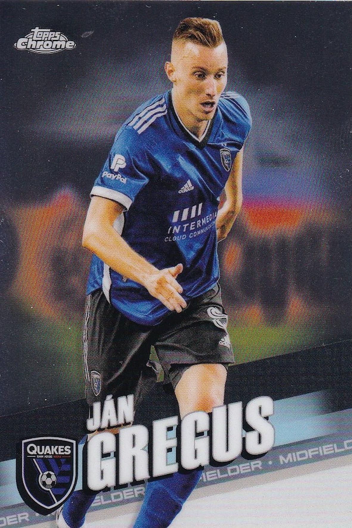 Jan Gregus Base Card #33 - Topps Chrome 2022 MLS - San Jose Earthquakes