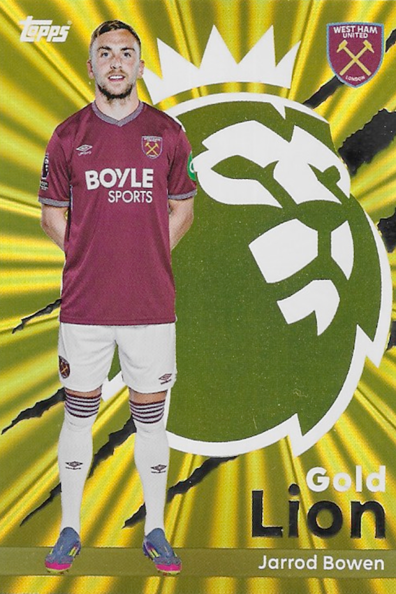 Jarrod Bowen Gold Lion Card #GL17 - Topps Premier League 2025/26 West Ham United