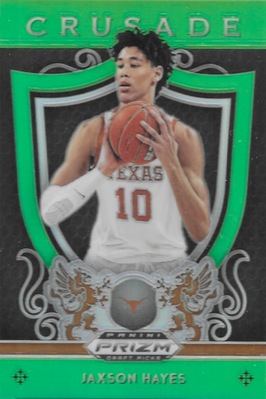 Jaxson Hayes Rookie Card, 2019 Panini Prizm Draft Picks, Crusade Neon Green /125, PSA 9 Mint, RC, #89
