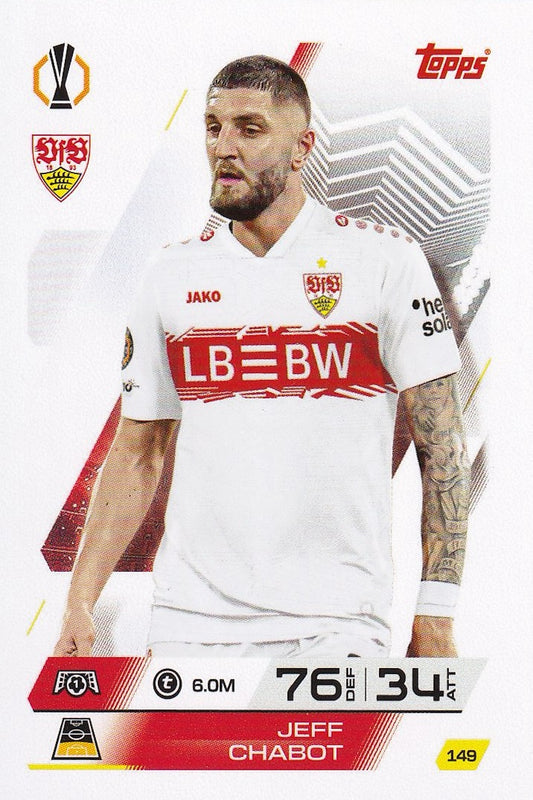 Jeff Chabot Base Card #149 - Topps Match Attax 2025/26 VfB Stuttgart