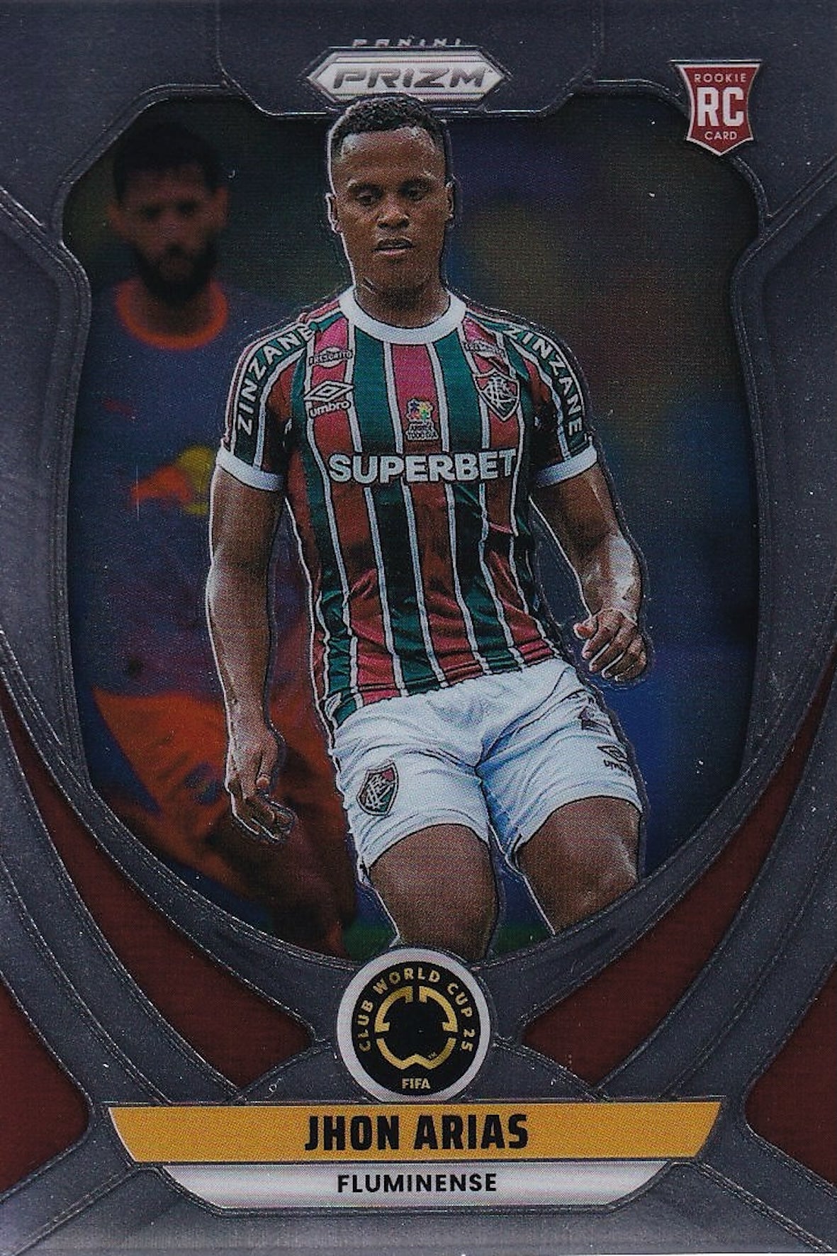 Jhon Arias Rookie Card (RC) #112 Panini Prizm FIFA Club World Cup 25 (2025) Fluminense FC