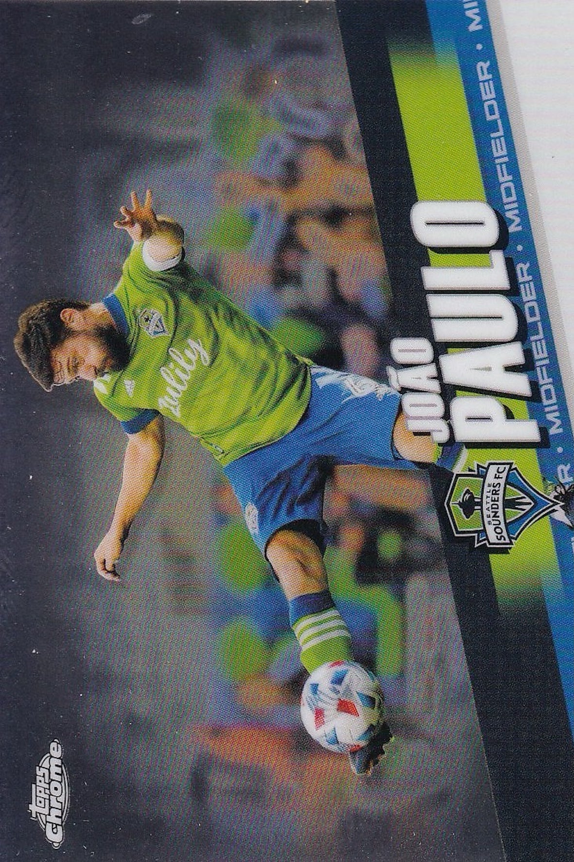 Joao Paulo Base Card #1 Topps Chrome 2022 MLS - Seattle Sounders FC