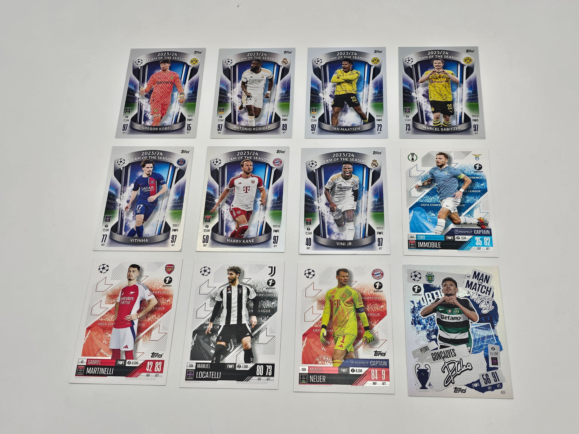 Job Lot of 12x Topps Match Attax 24/25 1st Edition Cards 2024/2025 MINT