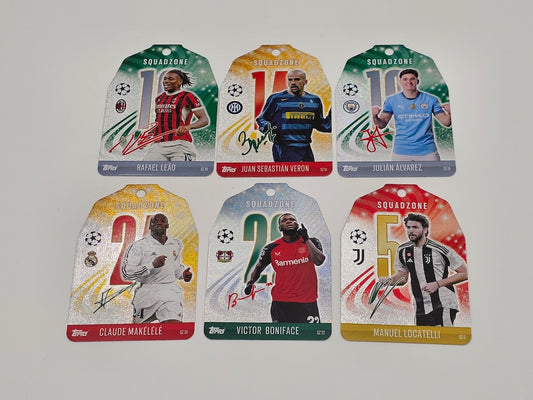 Job Lot of 6x Festive Edition Squadzone Cards - Topps MATCH ATTAX 2024/2025