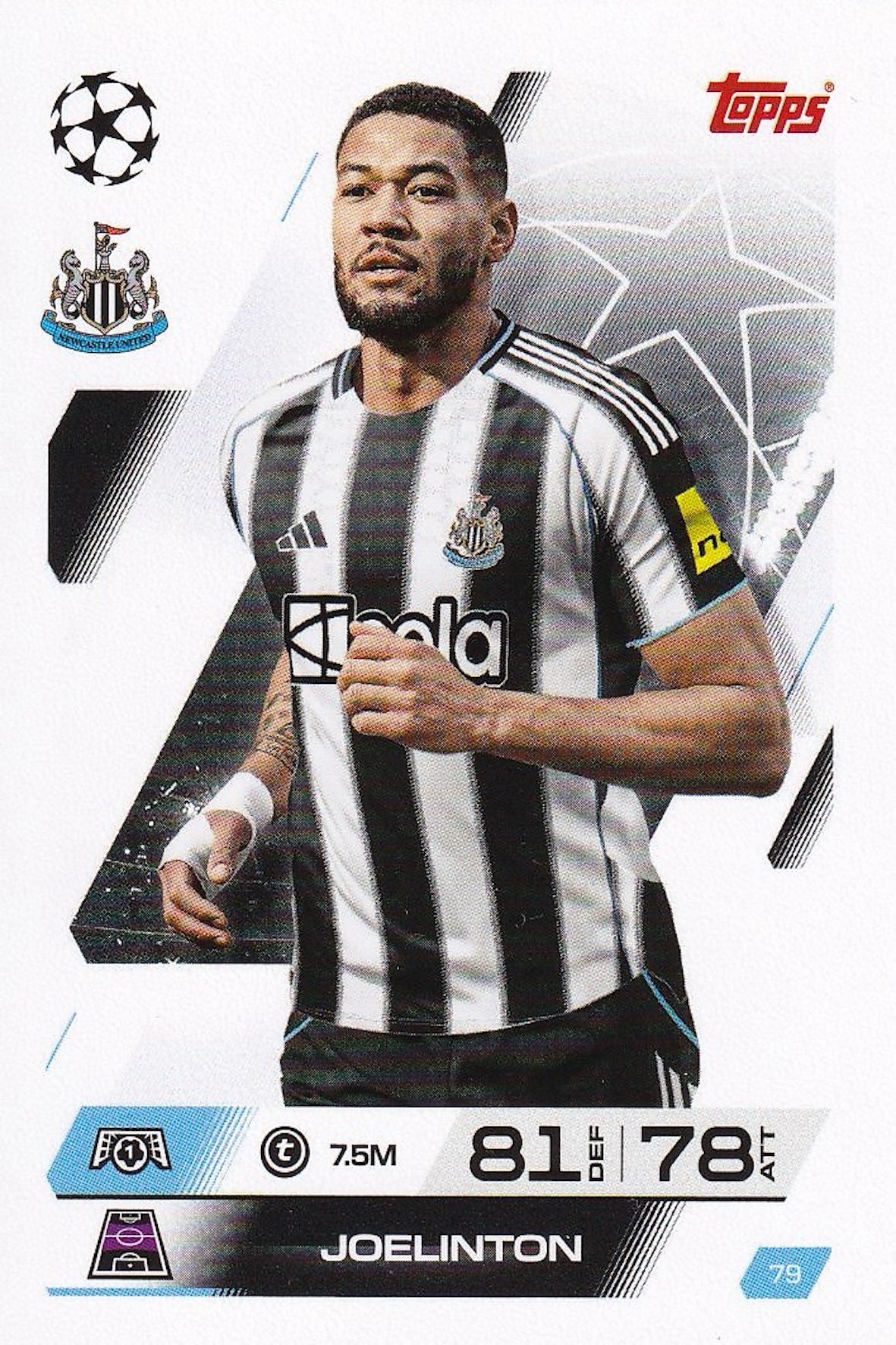 Joelinton Base Card #79 - Topps Match Attax 25/26 (2025/2026) Newcastle United