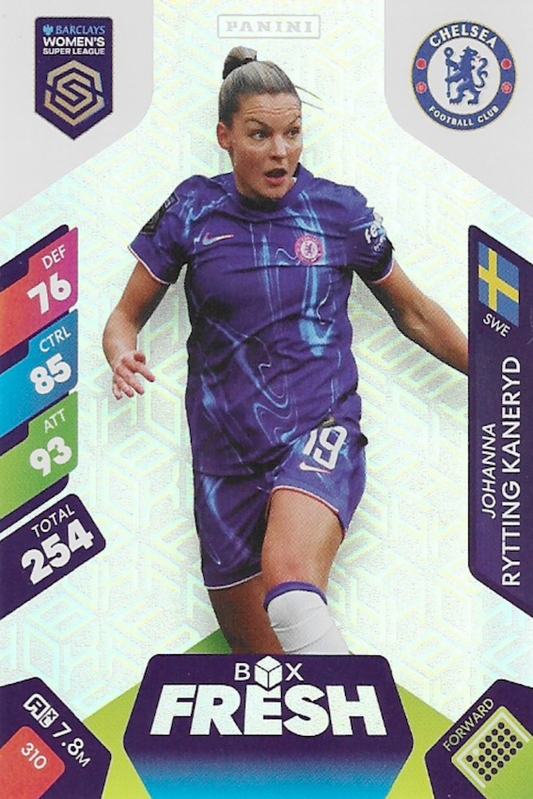 Johanna Rytting Kaneryd Box Fresh Card #310 - Panini Adrenalyn XL 2025 Women's Super League (WSL) - Chelsea