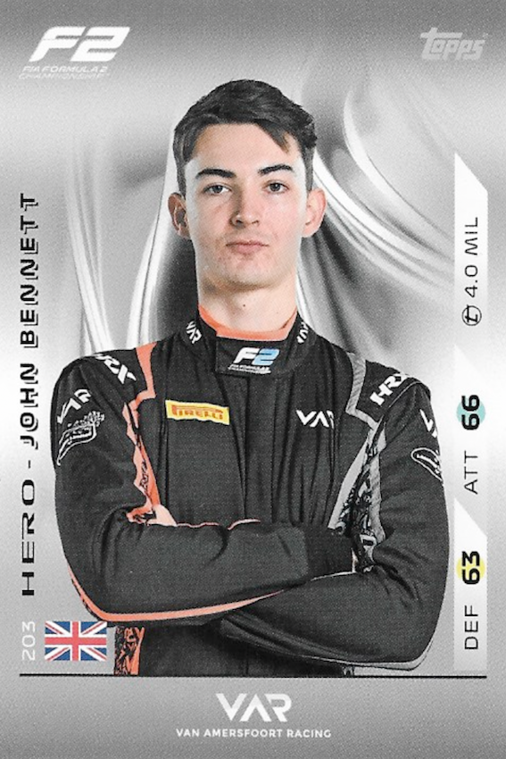 John Bennett Card #203 - Topps F1 Turbo Attax 2025