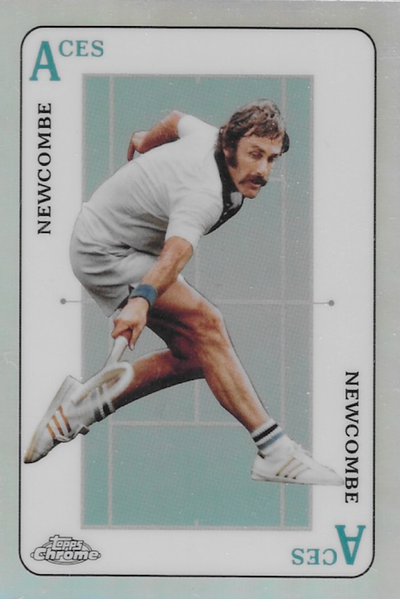 John Newcombe Aces Refractor Card Number #ACE-6  - 2021 Topps Chrome