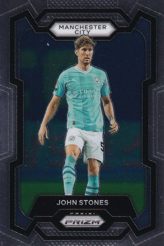 John Stones Base Card #8 - 2023-24 Panini Prizm Premier League Soccer - Manchester City
