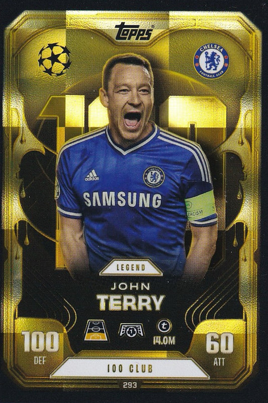 John Terry 100 Club Legend Card #293 - Topps Match Attax Extra 25/26 (2025/2026), Chelsea