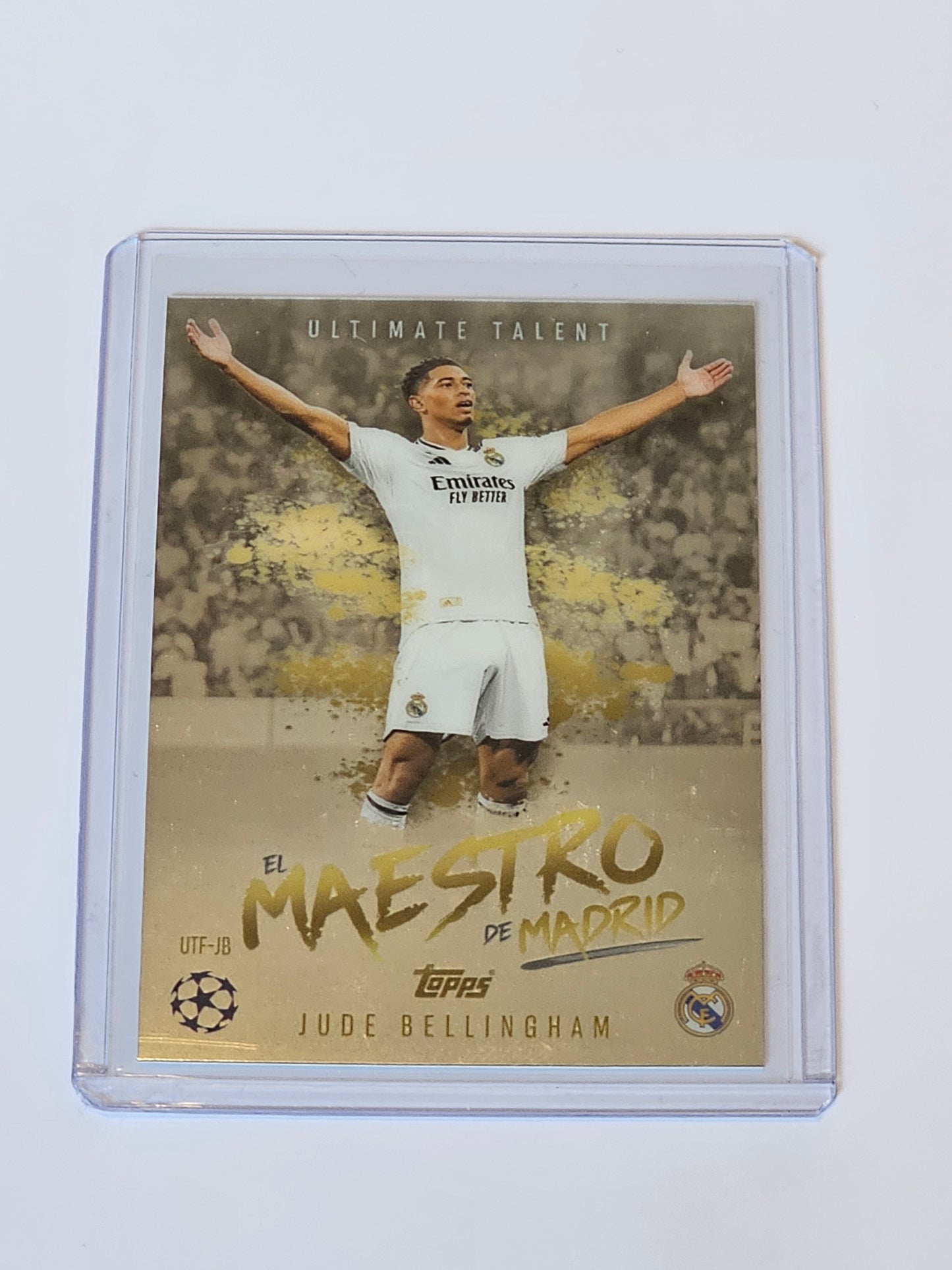 Jude Bellingham ULTIMATE TALENT MAESTRO DE MADRID #UTF-JB - Topps Match Attax 2024/2025 in Top loader