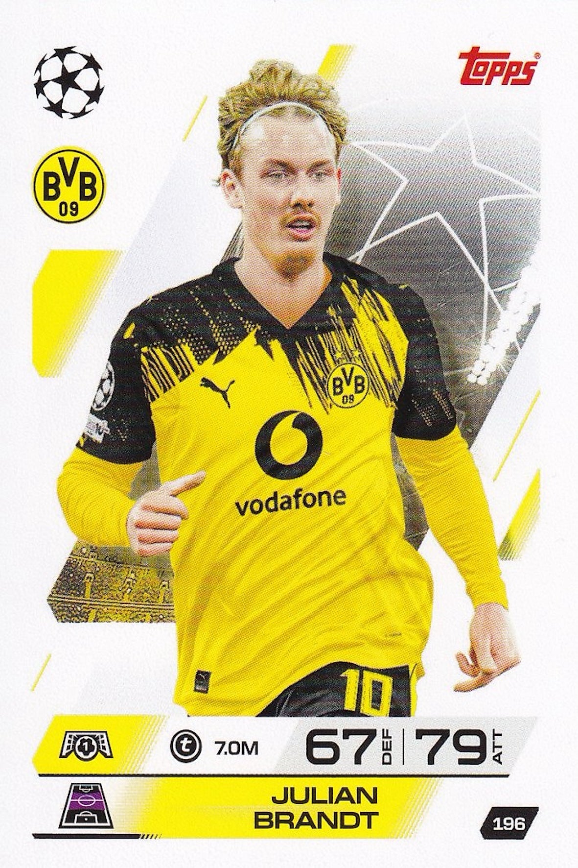 Julian Brandt Base Card #196 - Topps Match Attax 25/26 (2025/2026)