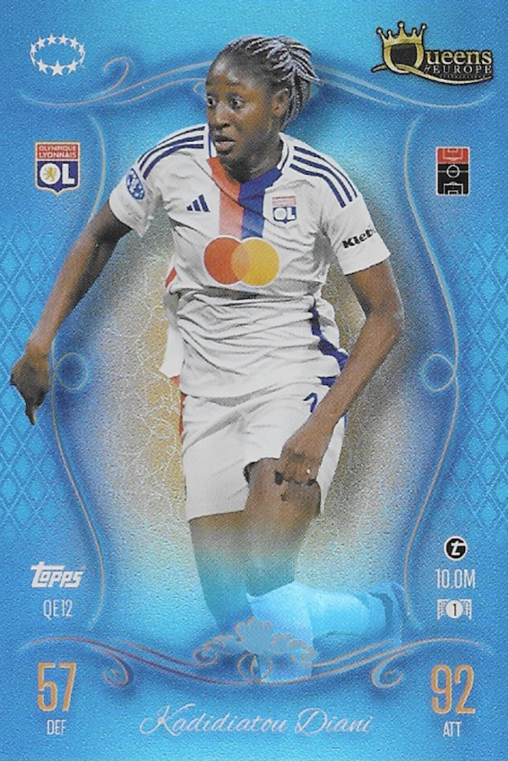Kadidiatou Diani Queens of Europe Card #QE12 - Topps MATCH ATTAX 24/25 (2024/2025) - Lyon