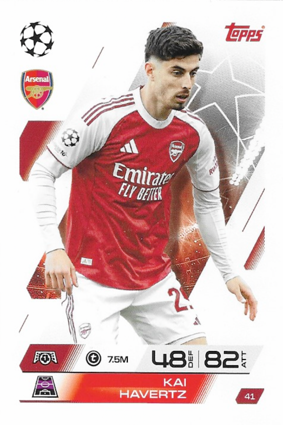 Kai Havertz Base Card #41 - Topps Match Attax 25/26 (2025/2026) Arsenal