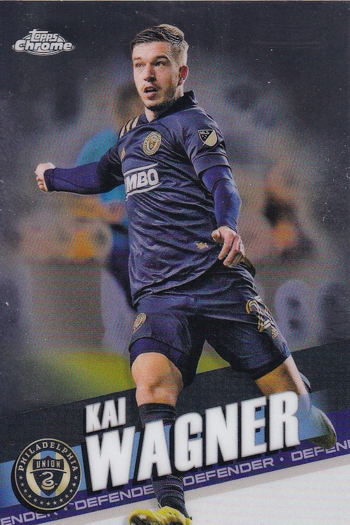Kai Wagner Base Card #129 - Topps Chrome 2022 MLS - Philadelphia Union
