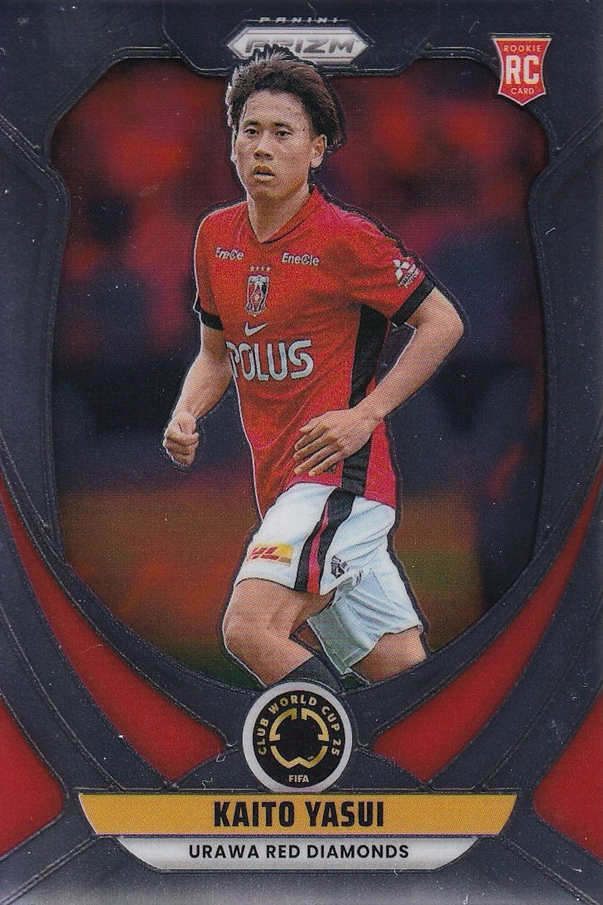 Kaito Yasui Rookie (RC) Base Card #95 - Panini Prizm FIFA Club World Cup 25 (2025) - Urawa Red Diamonds