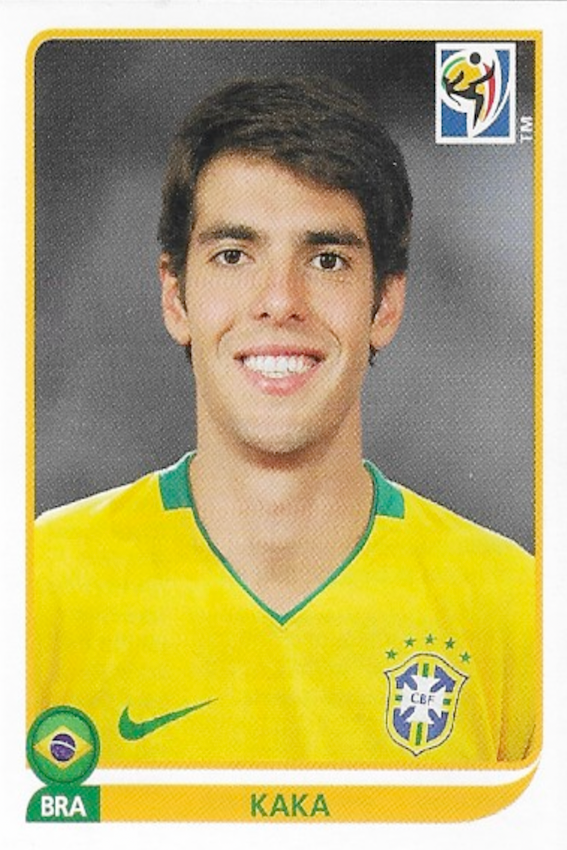 Kaka Panini Sticker No #499 - South Africa 2010 World Cup (Brazil)