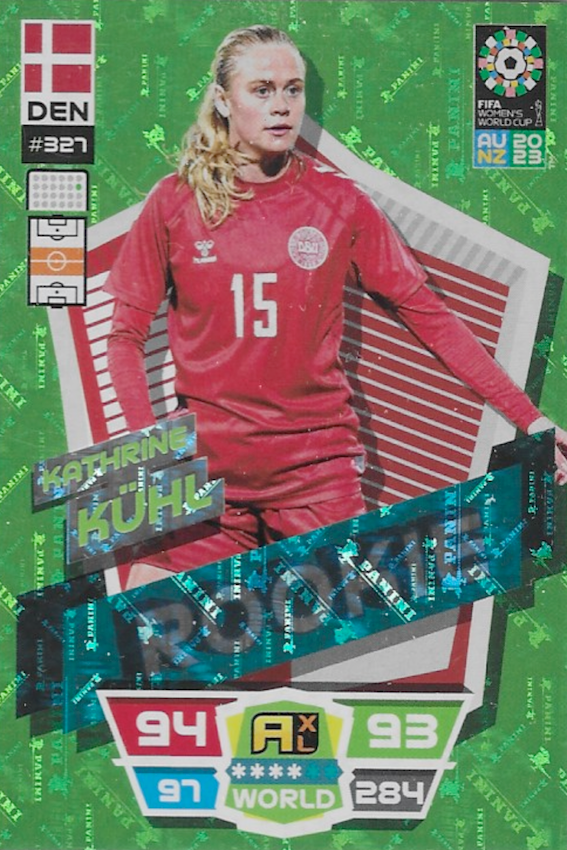 Kathrine Kuhl ROOKIE Card - Adrenalyn XL Women's World Cup 2023 by PANINI #327