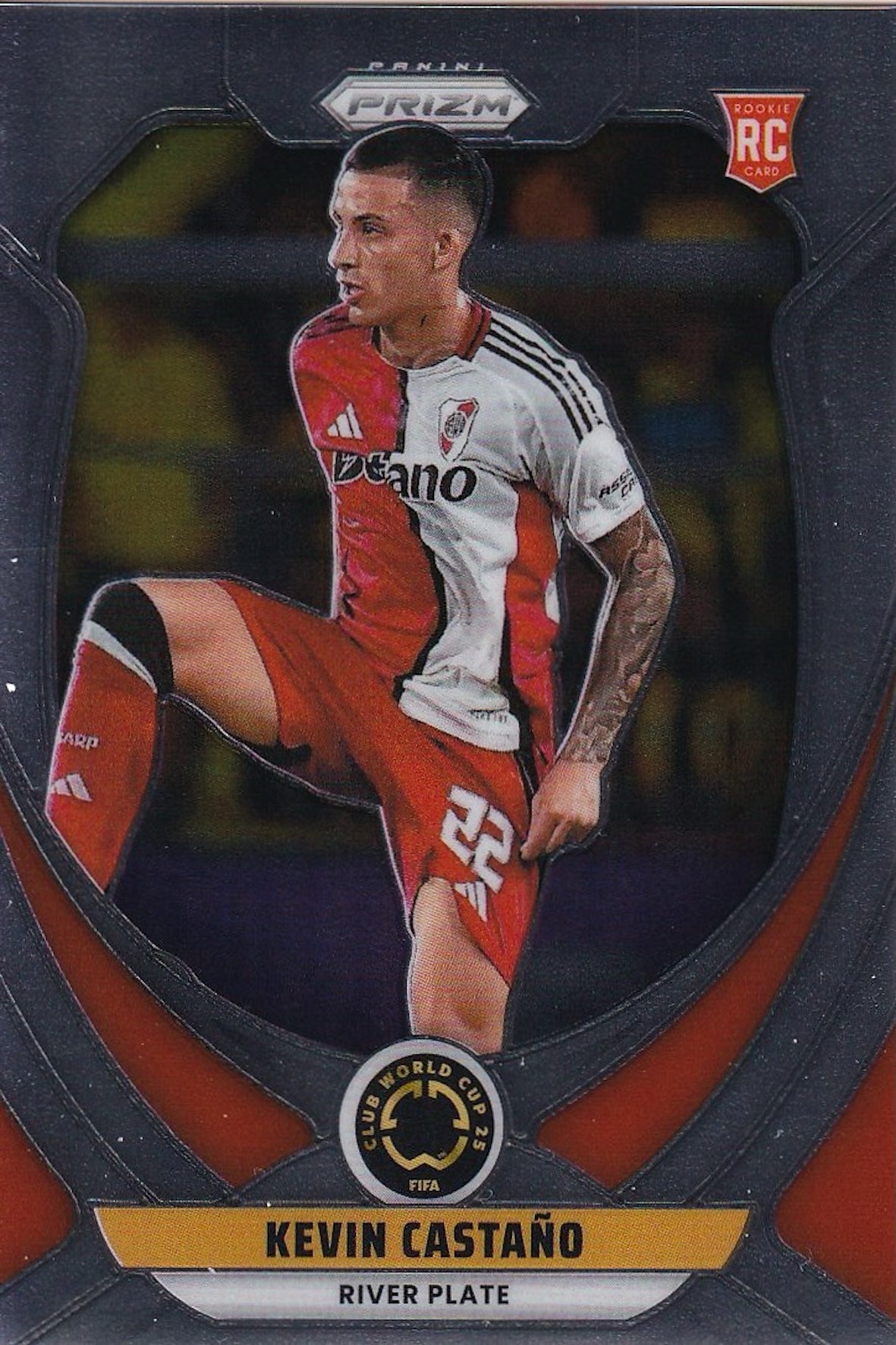 Kevin Castano Base Rookie (RC) Card #181 - Panini Prizm FIFA Club World Cup 25 (2025) - River Plate