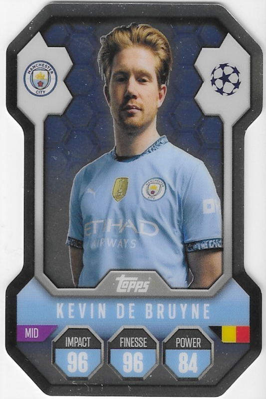 Kevin De Bruyne Chrome Shield Card SH1 - Topps Match Attax 2024/2025