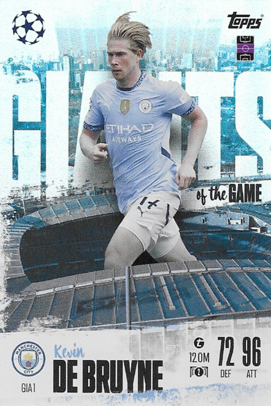 Kevin De Bruyne Giants of the Game Card #GIA1 - Topps MATCH ATTAX EXTRA 2024/2025 (24/25) Manchester City