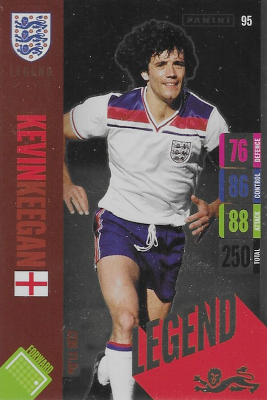 Kevin Keegan Legend Card Number 95 - Adrenalyn XL 2024 England Tournament Edition by Panini