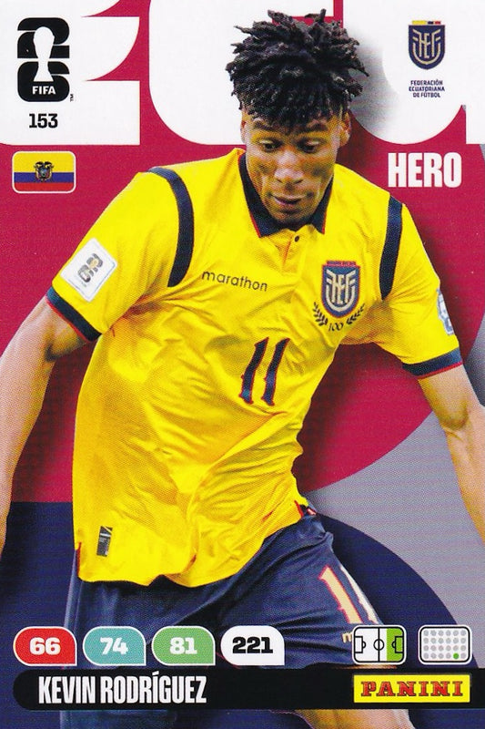 Kevin Rodríguez Hero Base Card #153 - FIFA WORLD CUP 2026 - Panini Adrenalyn XL