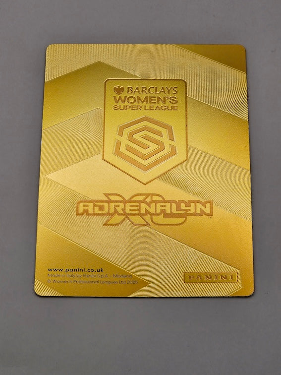 Khadija Shaw GOLDEN BALLER Card #4 - Adrenalyn XL 2025 Women's Super League WSL - rear of card