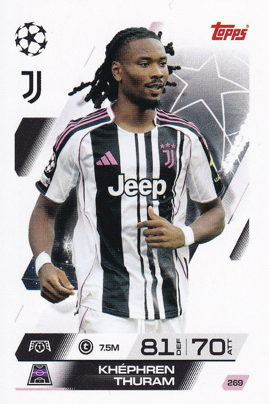 Khephren Thuram Base Card #269 - Topps Match Attax 25/26 (2025/2026) Juventus