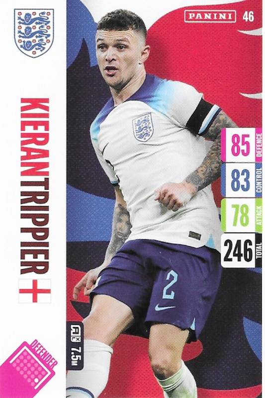 Kieran Trippier Base Card Number #46 - Adrenalyn XL England 2024 Tournament Edition