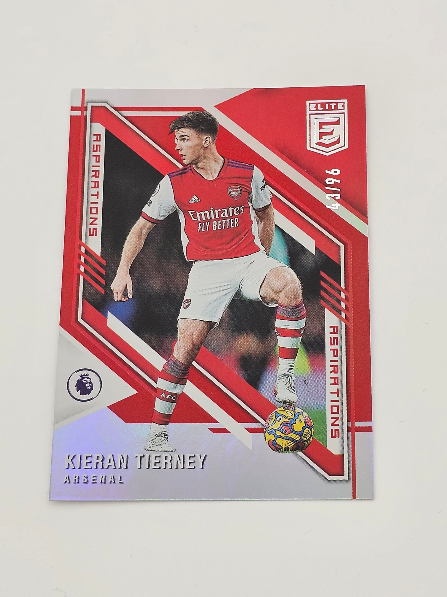 Kieran Tierney Aspirations Card Number 8 - 2021-22 Panini Donruss 43/96