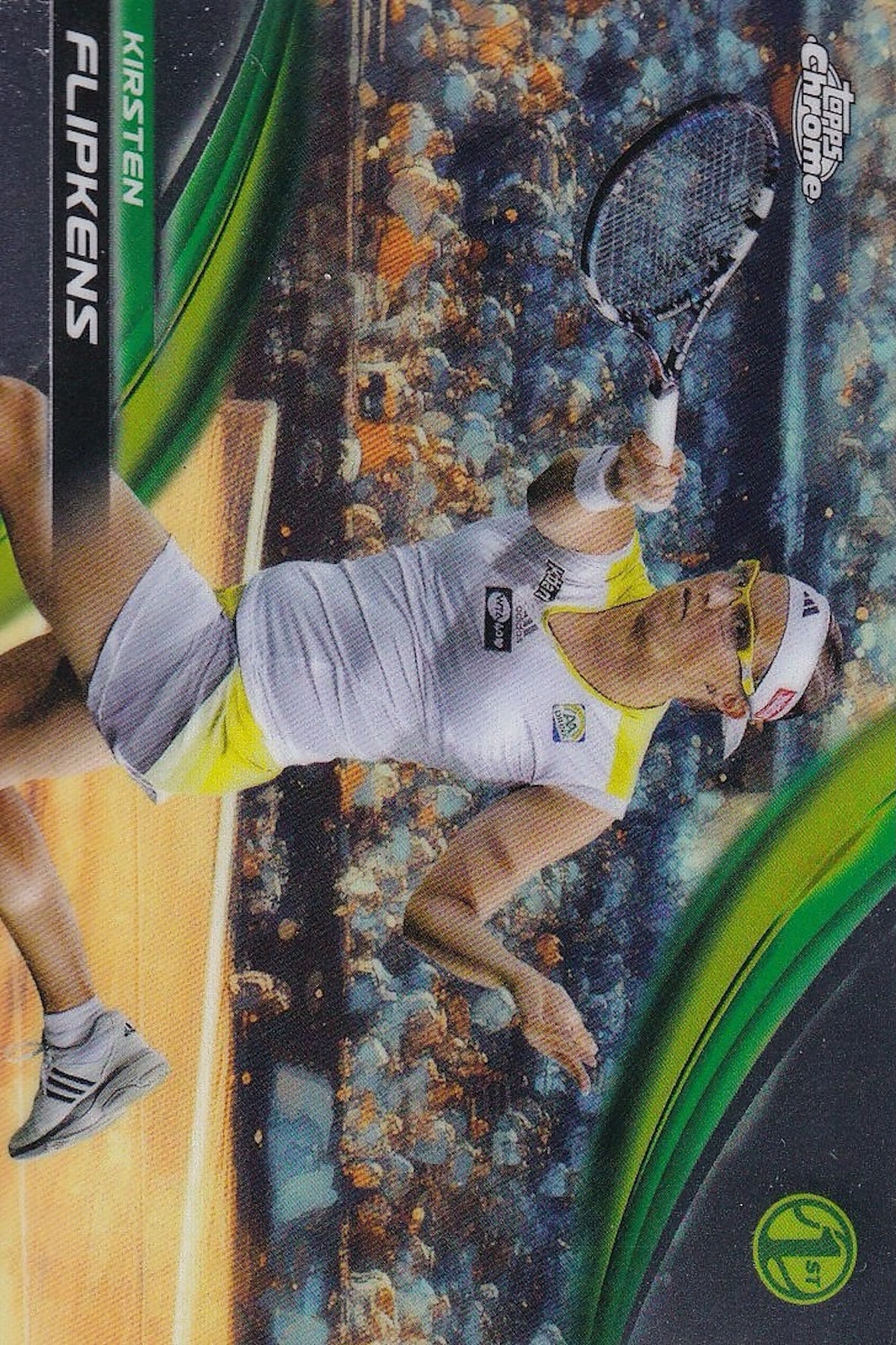 Kirsten Flipkens 1st Base Card #255 - Topps Chrome Tennis 2025