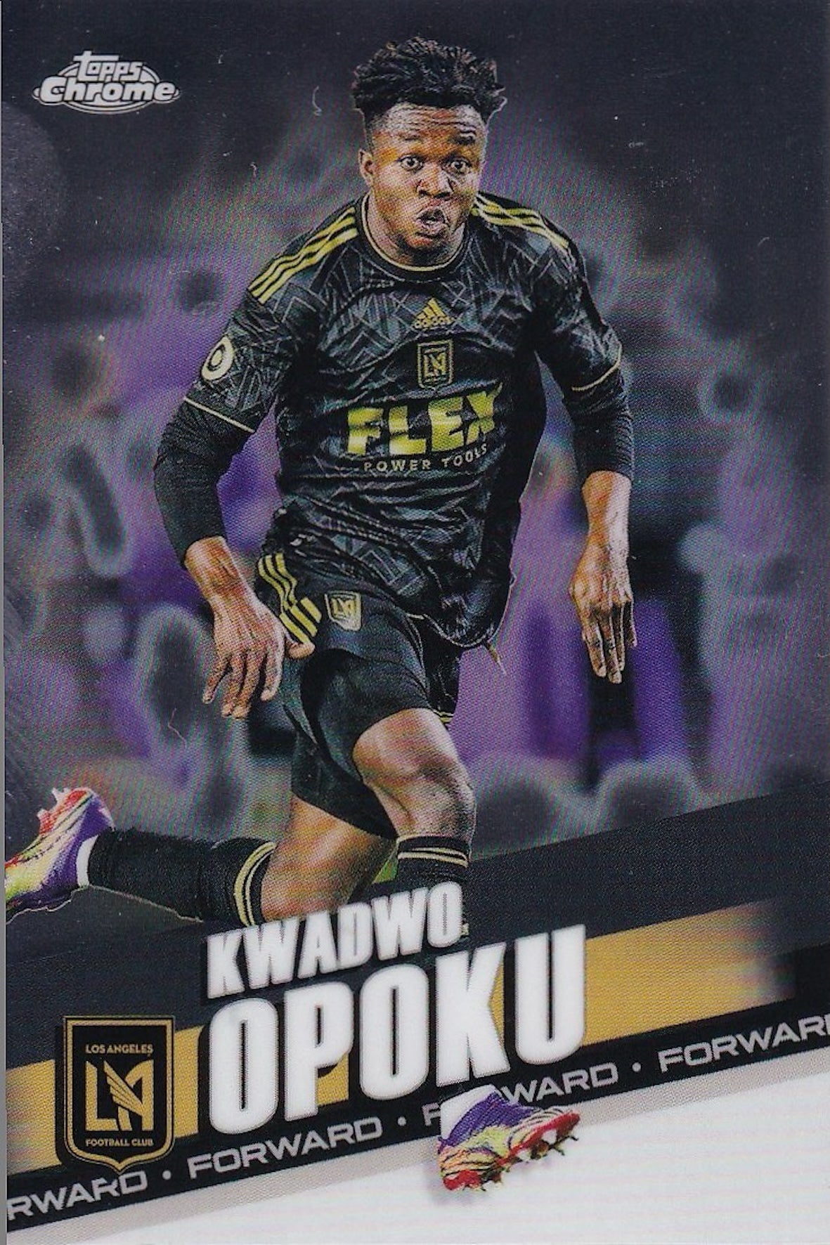 Kwadwo Opoku Base Card #75 - Topps Chrome 2022 MLS - Los Angeles FC