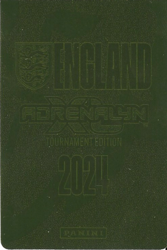 Kylian Mbappe Golden Baller Card - Adrenalyn XL 2024 England Tournament Edition No 6 (Back of card)
